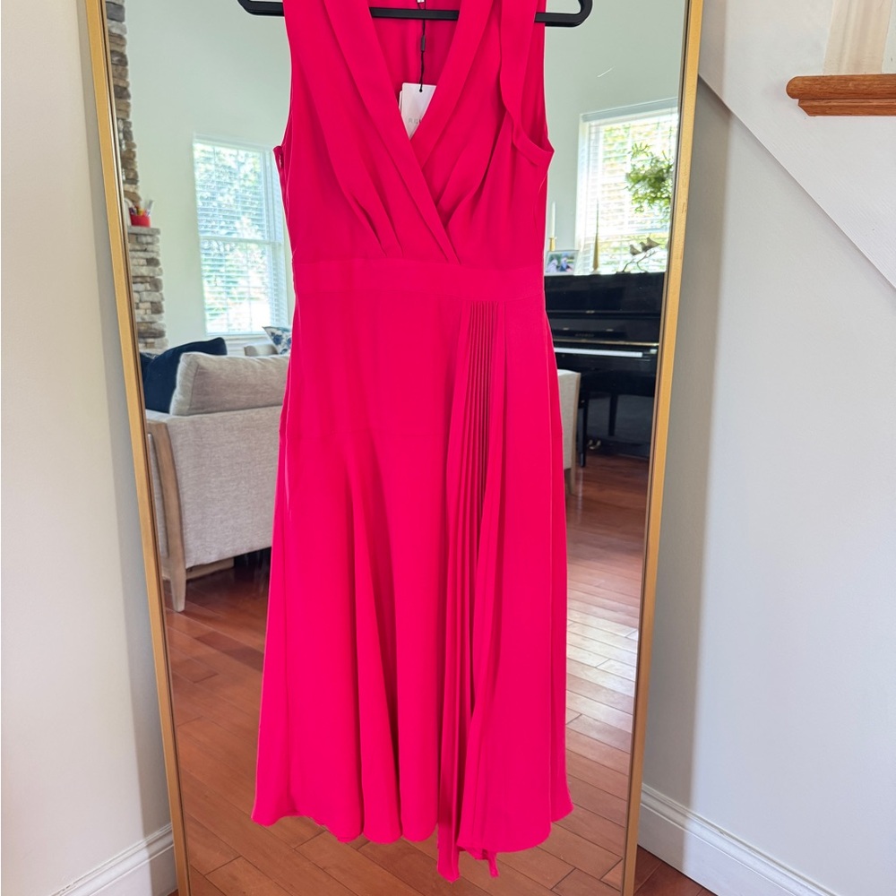Reiss Fuchsia Midi Dress - Picture 5 of 10